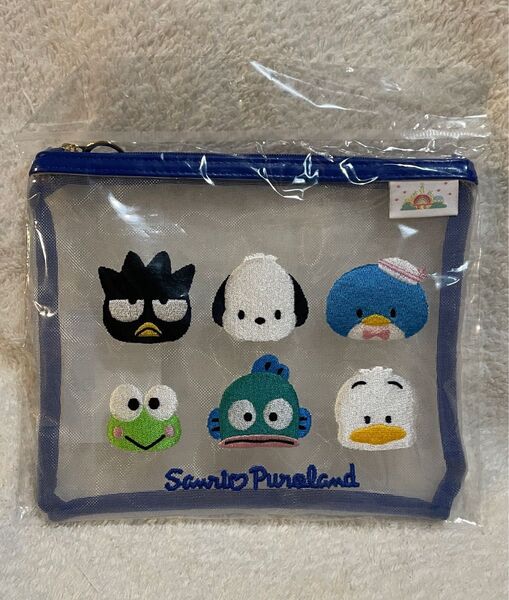 未開封 サンリオ ピューロランド限定グッズ おともだちメッシュポーチ 大 はぴだんぶい 小物入れ バッグ