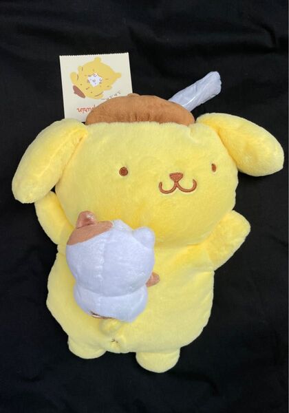 新品 ポムポムプリン キャラクター形ショルダーバッグ プリンとマフィンなかよしタイム ぬいぐるみ ポーチ カバン 小物入れ 推し活