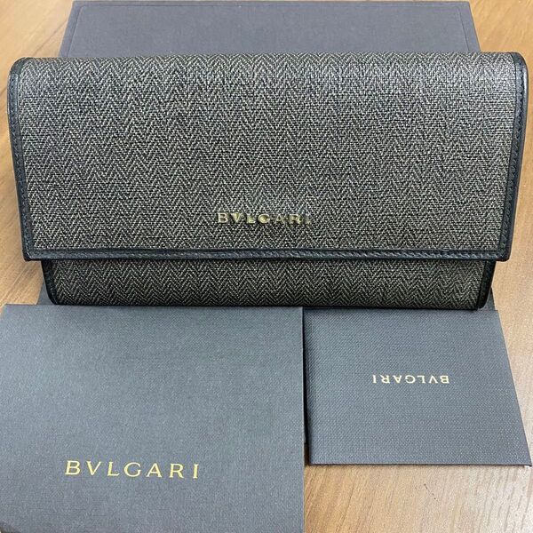 新品同様! ブルガリ BVLGARI 財布 二つ折り 長財布 ウィークエンド