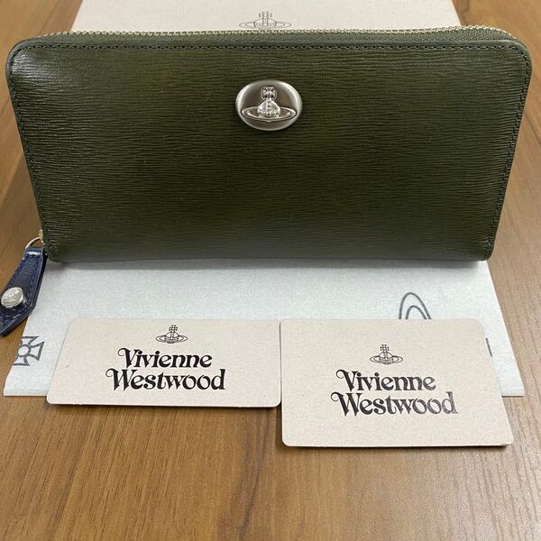 新品同様! ヴィヴィアンウエストウッド Vivienne Westwood 財布 長財布 オーブ ラウンドファスナー