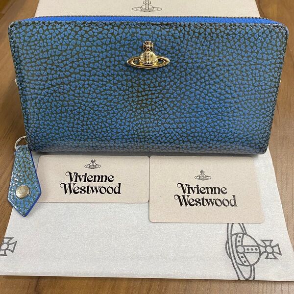 新品同様!希少 ヴィヴィアンウエストウッド Vivienne Westwood 財布 長財布 ラウンドファスナー