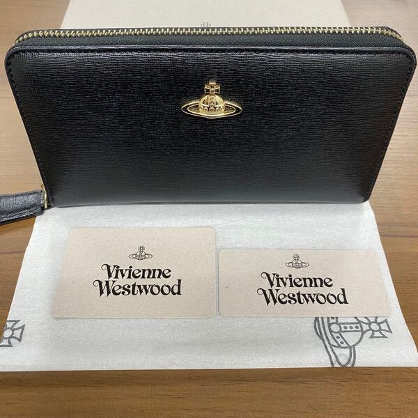 新品同様! ヴィヴィアンウエストウッド Vivienne Westwood 財布 長財布 オーブ ラウンドファスナー