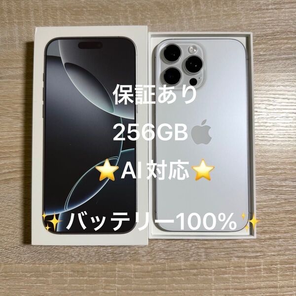 iPhone 16 Pro Max ホワイトチタニウム 256GB