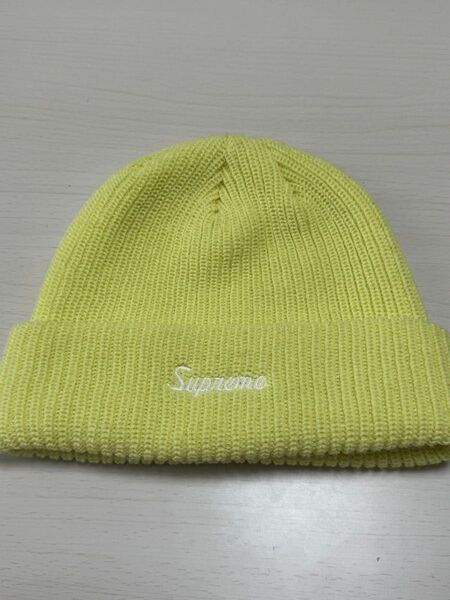 supreme Loose Gauge Beanie ニット帽 ニットキャップ ビーニー レモンイエロー