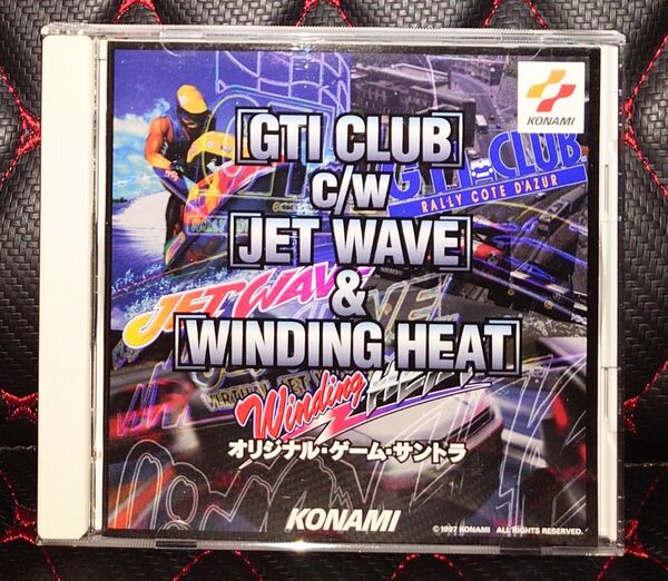 希少品 コナミ ゲームCD GTI CLUB c/w JET WAVE & WINDING HEAT オリジナルゲームサントラ