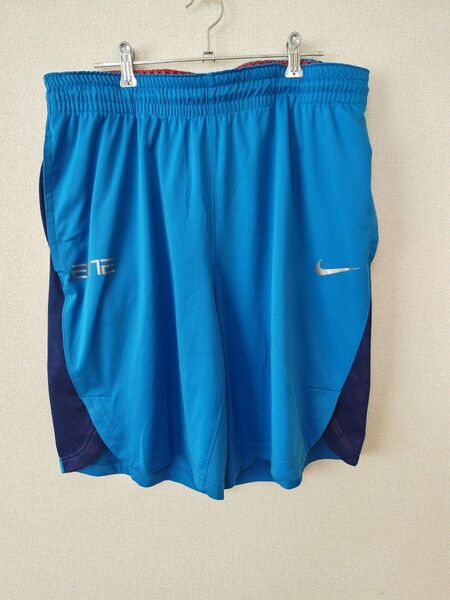 13 NIKE ナイキ バスケ バスパン ハーフパンツ メンズ ブルー サイズXL