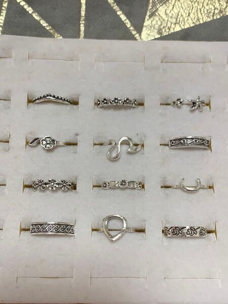 シルバー色リング 12個セット まとめ売り