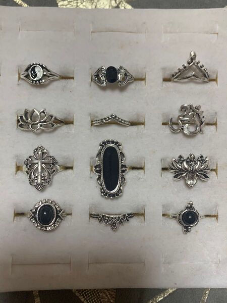 シルバー色リング 12個セット まとめ売り