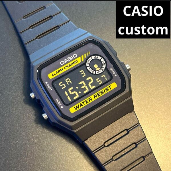 【新品】カシオ チープカシオ クロノグラフ デジタル 腕時計 液晶反転 黒