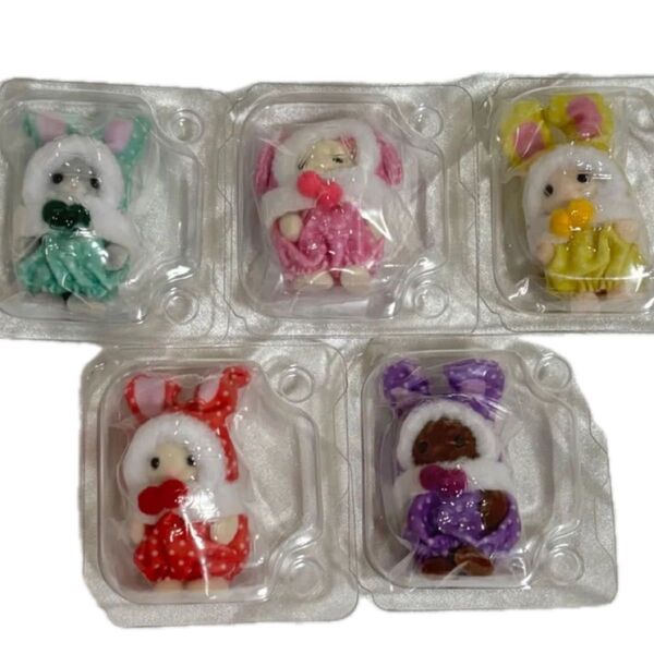 シルバニアファミリー くじ 赤ちゃん うさぎ 着ぐるみ まとめ売り 5体セット