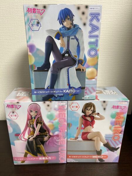 初音ミクシリーズ ぬーどるストッパー フィギュア ルカ MEIKO KAITO 3点セット