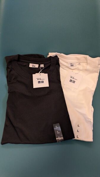 ロンハーマン ユニクロ 二子玉川高島屋限定 レアTシャツ Lサイズ 白黒 新品 未使用 2枚セット
