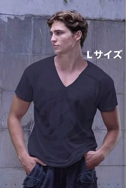salsation VネックTシャツ ブラウン 最新作