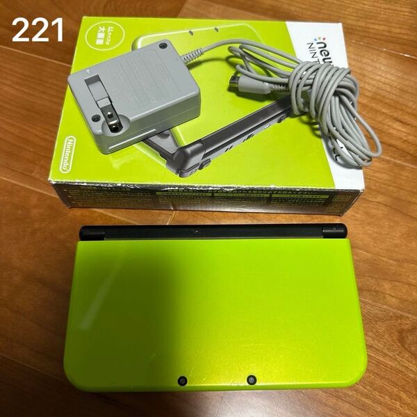 上画面のみIPS液晶 New 3DS LL 本体 ライムブラック