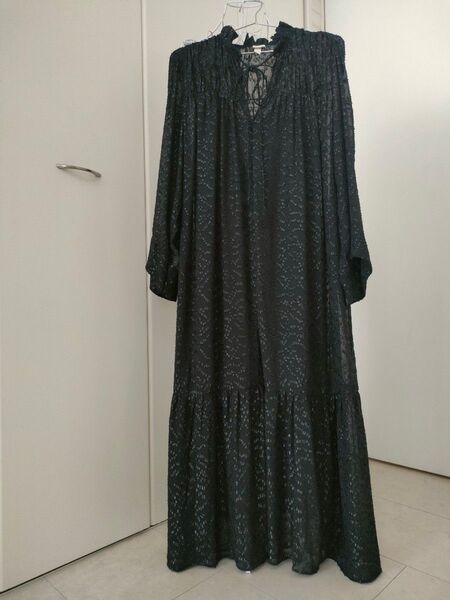 ロングワンピース H&M S(160/88A) ブラック