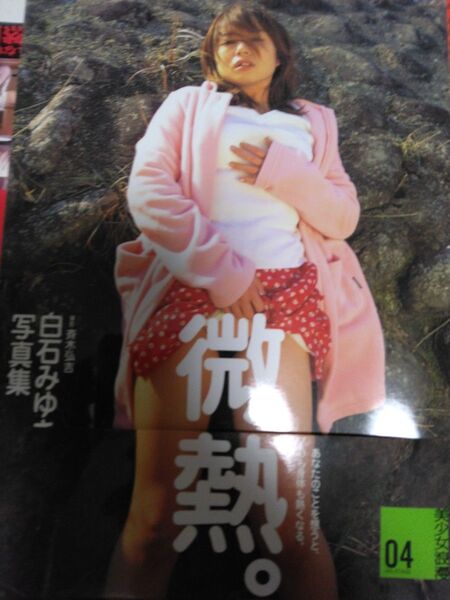白石みゆき 微熱。写真集 レア 帯付き