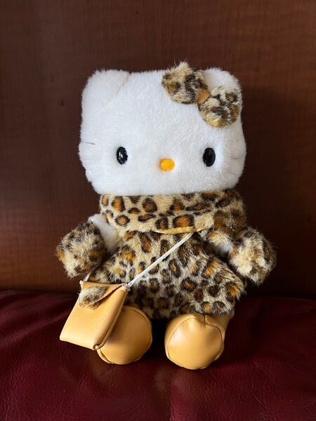 極美品 ハローキティ ヒョウ柄 ぬいぐるみ 激レア 希少 レトロ