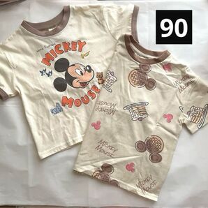 ミッキー ミニー Tシャツ ディズニー 新品未使用 90㎝