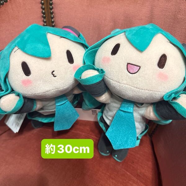 初音ミクシリーズ ふわぷち寝そべり Mぬいぐるみ 2種類セット