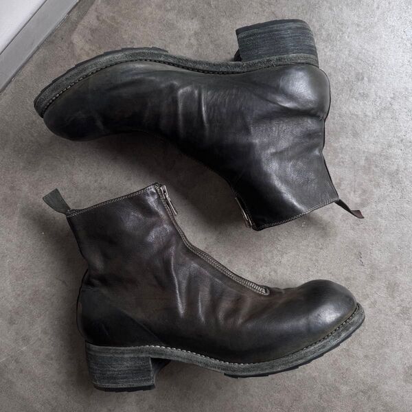 超美品 GUIDI 激レア カンガルーレザー PL1 44 センタージップブーツ