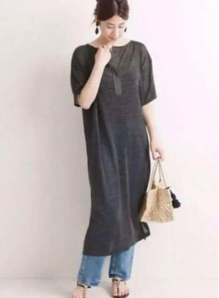 VERMEIL par iena ヘンリー開きワンピース