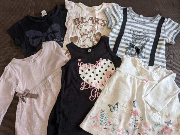 女の子 トップス 6着 まとめ売り 80〜90サイズ