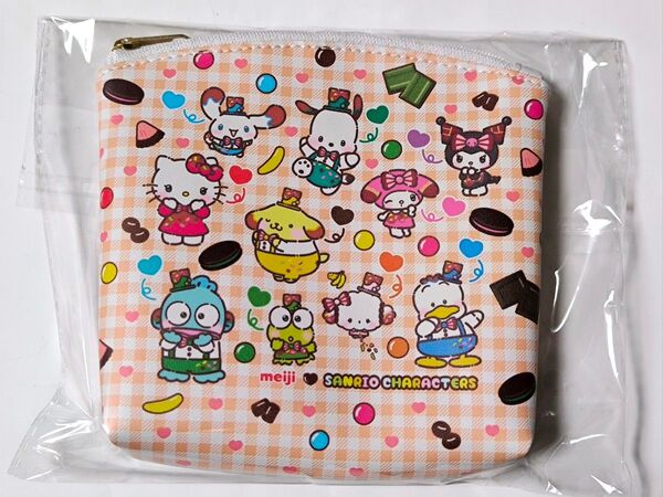☆meiji SANRIO CHARACTERS☆ オリジナルポーチsanrio☆ サンリオキャラクターズ 明治 チョコ☆