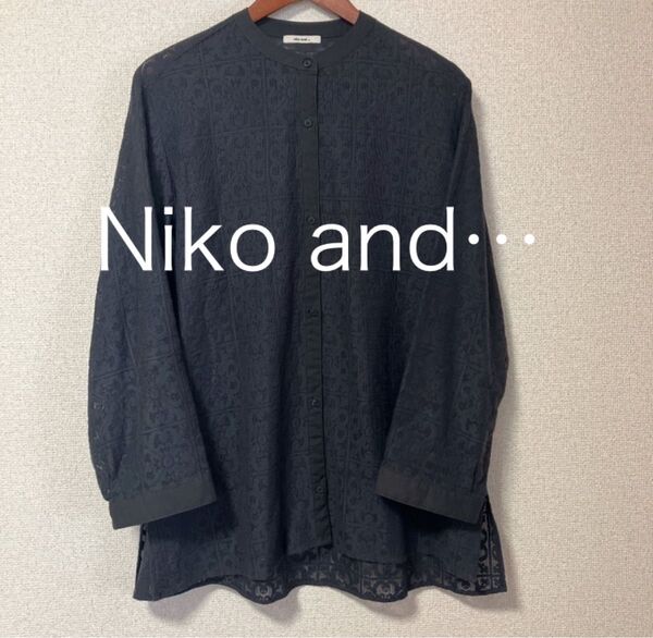 Niko and… ニコアンド シャツ 2WAYケープレースシャツ