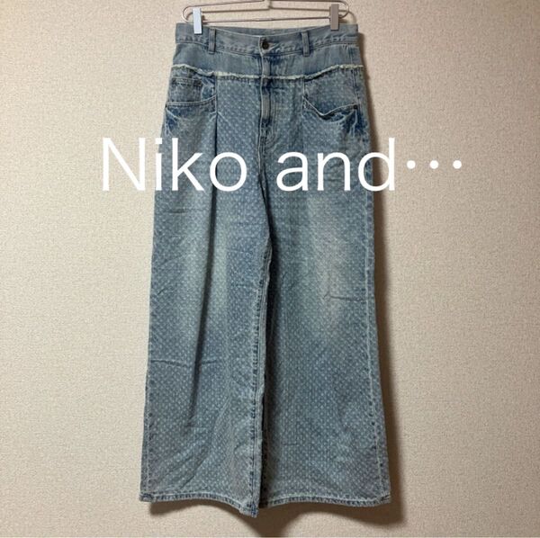 Niko and… ニコアンド デニム SWITCH WIDE DENIM L