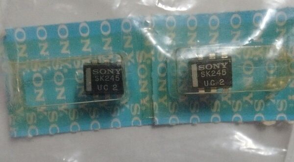 SONY SK245 UC2 2個セット デュアルFET 金田式DC自作アンプ用に秋葉原で購入したデットストック