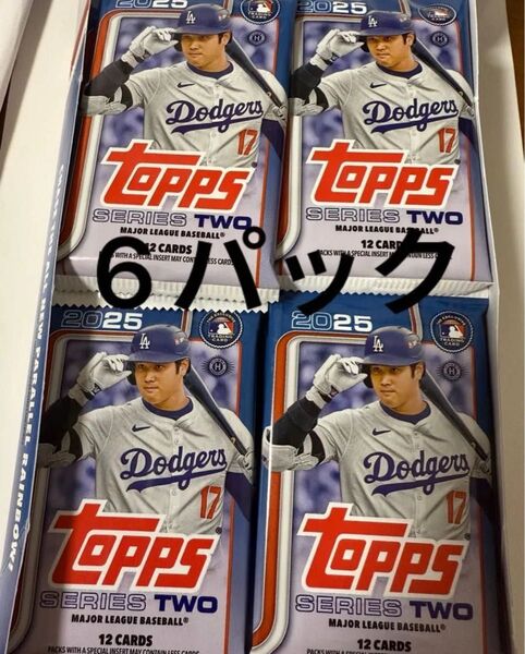 2025 Topps Baseball Series 2 Hobby 6パックx12CARDS