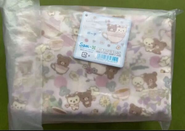 ★200円OFFクーポンご利用ください★タグ付き未使用★コリラックマandチャイロイコグマ ポーチ(フラワーティータイム)