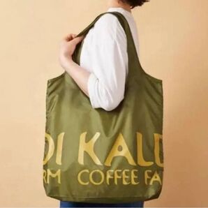 ★タグ付き未使用★KALDI オリジナルエコバッグ カーキ