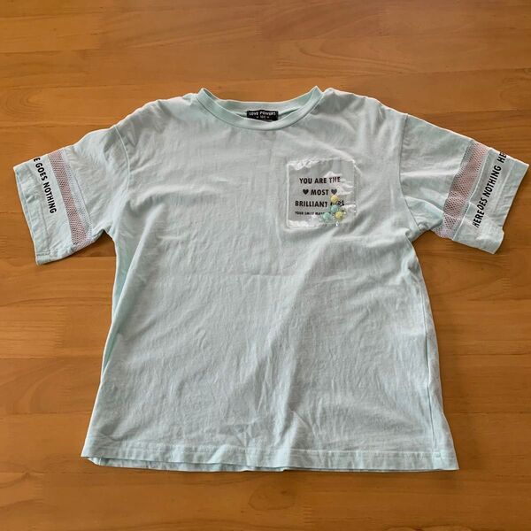 Tシャツ ミントグリーン 160
