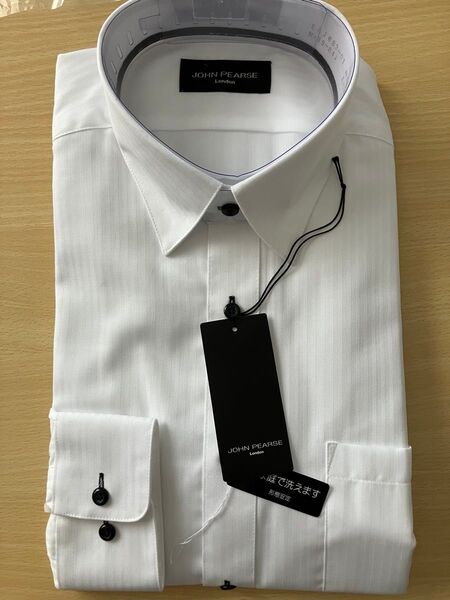 JOHN PEARSE London 形態安定ワイシャツ ホワイト 未使用