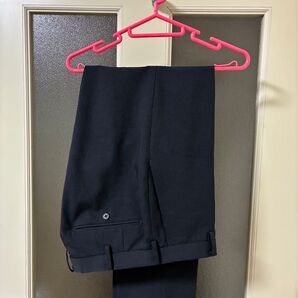 感動パンツ ウールライク ネイビー