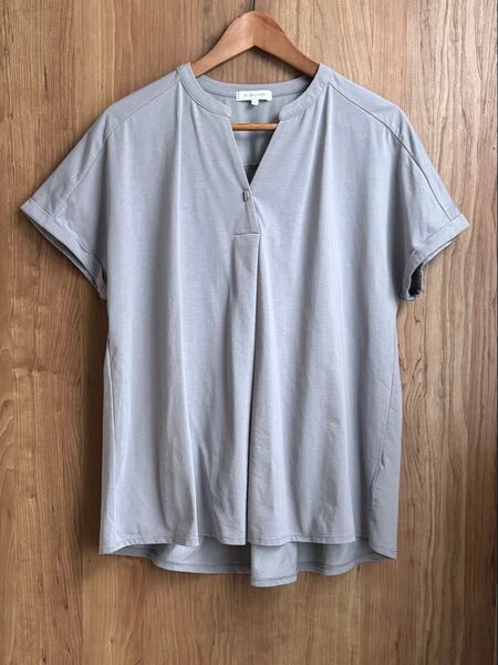 GLOBAL WORK グローバルワーク 快適スキッパープルオーバー L