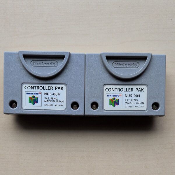 N64 メモリーカード x2個
