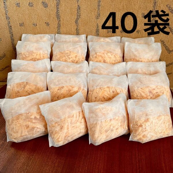 F4 削りたてをお届けします【40袋】国産 ヒノキチップ ひのきおがくず おがくず