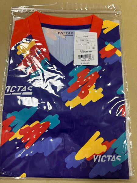卓球ユニフォーム VICTAS スプラッシュレディスゲームシャツ バイオレット サイズL