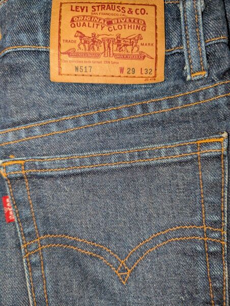 LEVI’S 517 ブーツカットデニム ダークブルー W29 L32 日本製