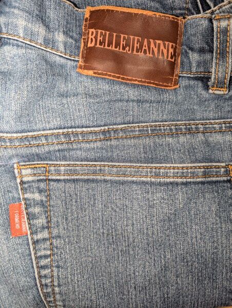 BELLEJEANNE ライトブルー ストレートデニム 柔らか素材 L