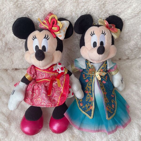 TokyoDisneyResort ベスティーズバッシュ! ファンタジースプリングス ミニーマウス ぬいぐるみバッジ セット