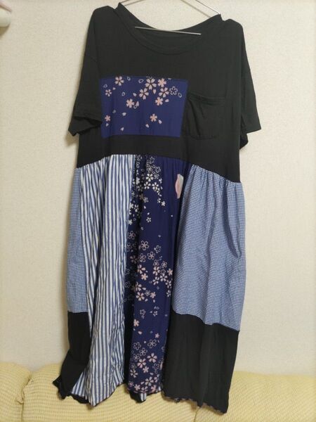 ハンドメイド ワンピース マキシワンピース