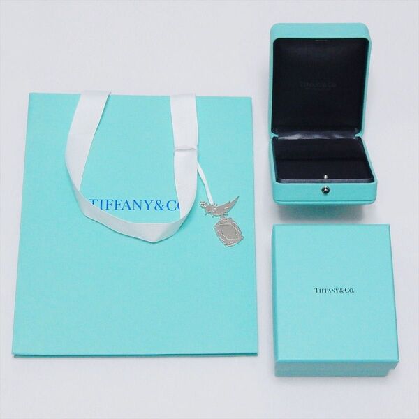 新品同様 ティファニー ピアス ブルーボックス 空箱 箱 ケース ボックス 紙袋 TIFFANY&Co. 限定 チャーム