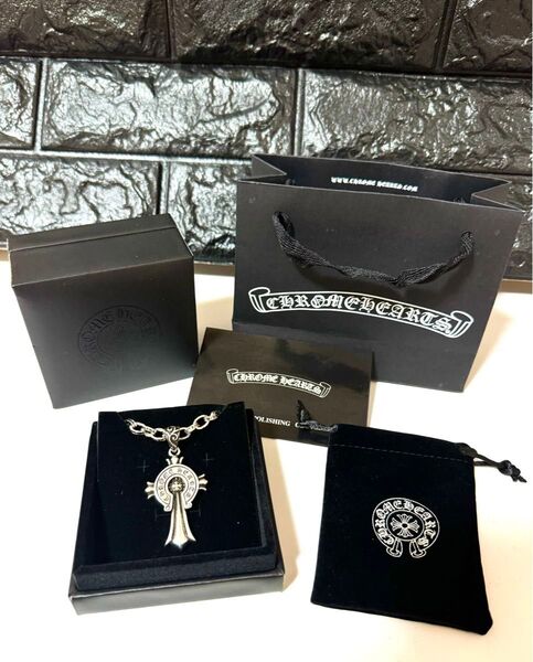 【高品質 即発送】刻印入りクロス&ペーパーチェーンセット ネックレス ペンダント シルバー925