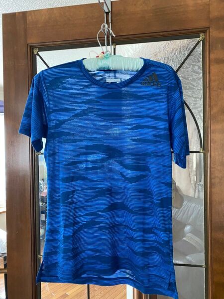 adidas クライマクール ブルー スポーツウェア 男性S 女性M サイズ 半袖