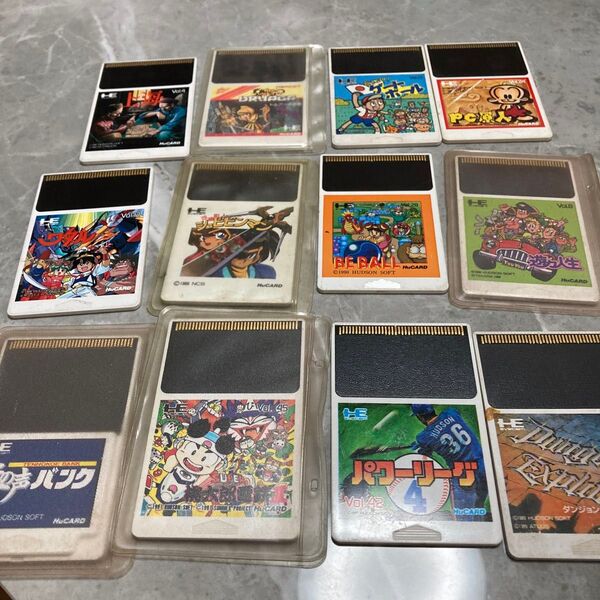 PCエンジン まとめ 12本セット HuCARD