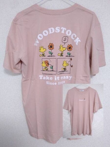 スヌーピー ウッドストック Tシャツ メンズL