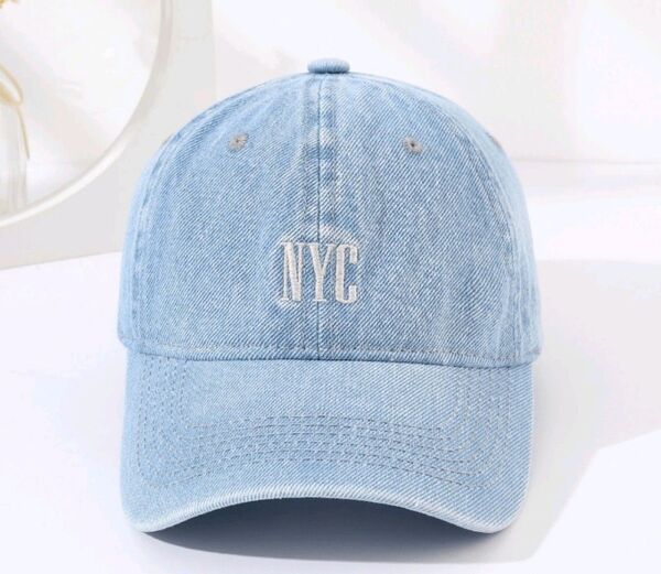 NY刺繍入りユニセックスデニムキャップ|夏に最適・日焼け防止・スポーティーデザイン449,249